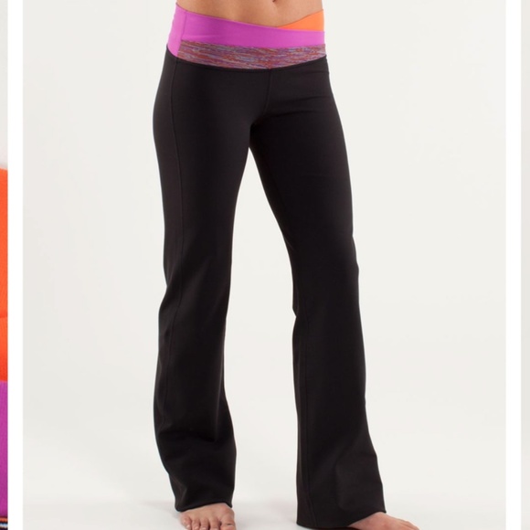 lululemon athletica Pants - Lululemon Astro Pant (Regular) Black / Dazzling / Ultra Violet 6